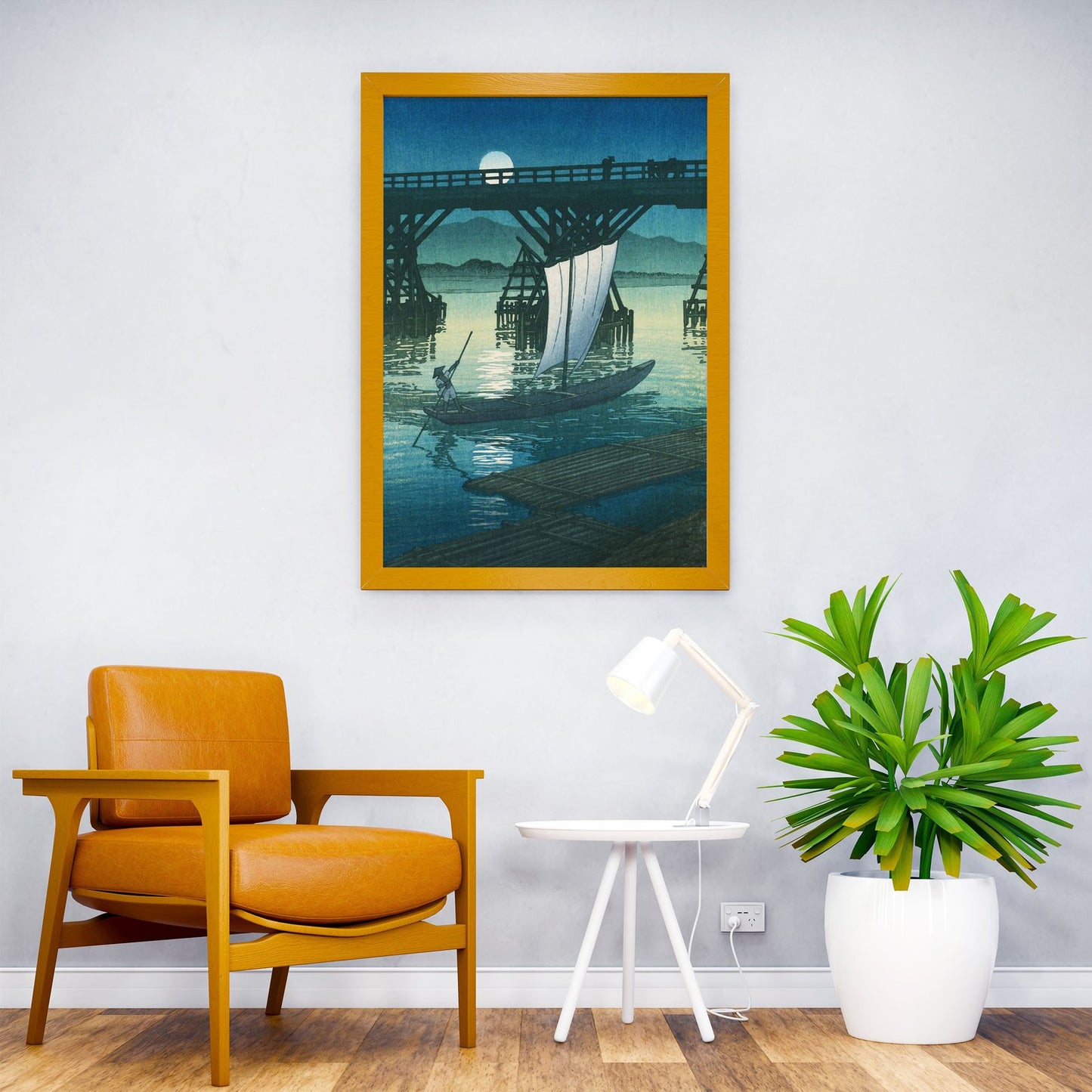 Asahibashi Bridge at Ojiya Asian Style Poster | Wall Art for Home & Office | High-Quality Print