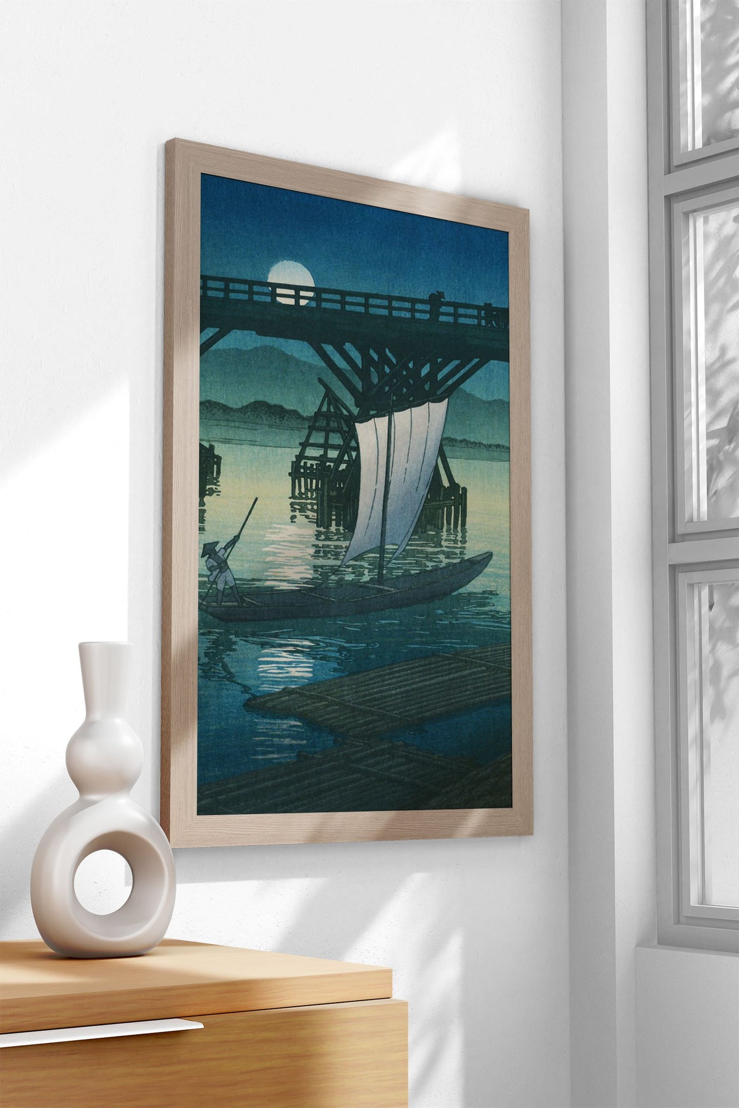 Asahibashi Bridge at Ojiya Asian Style Poster | Wall Art for Home & Office | High-Quality Print
