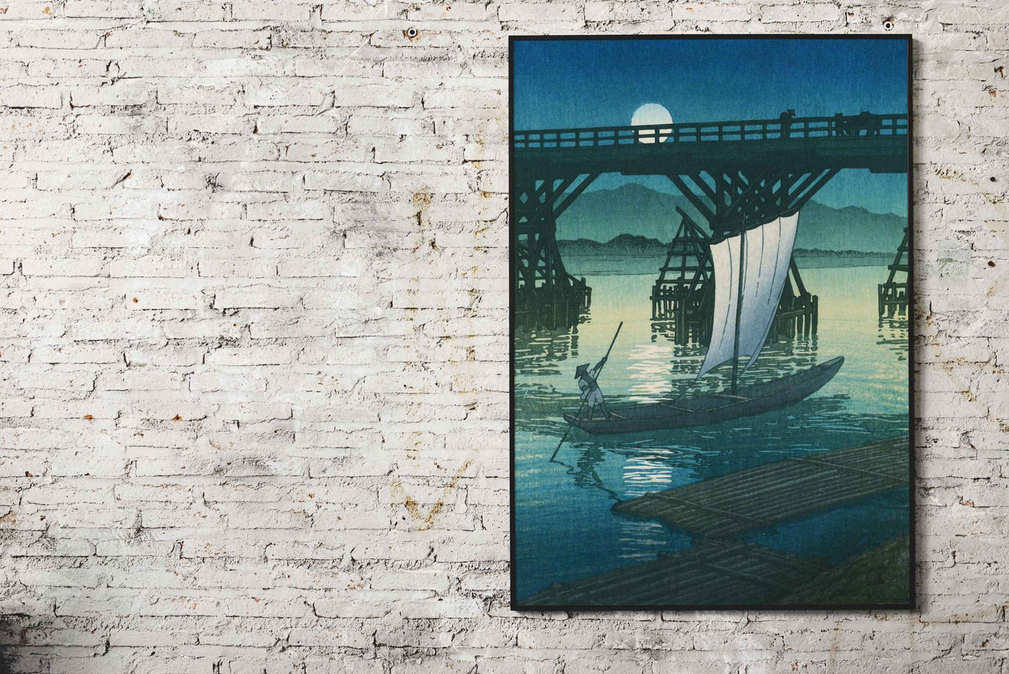 Asahibashi Bridge at Ojiya Asian Style Poster | Wall Art for Home & Office | High-Quality Print