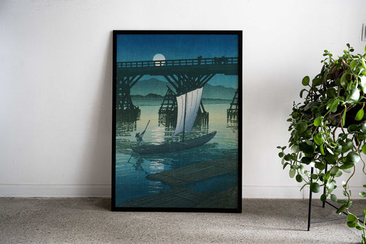 Asahibashi Bridge at Ojiya Asian Style Poster | Wall Art for Home & Office | High-Quality Print - High-quality viny