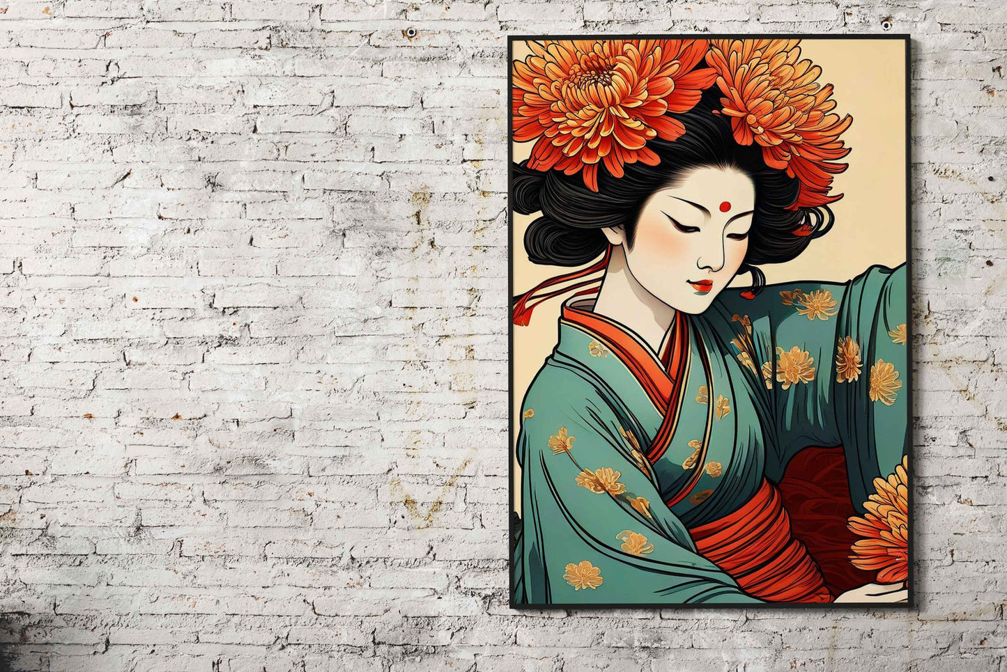 Asian Floral Asian Style Poster | Wall Art for Home & Office | High-Quality Print
