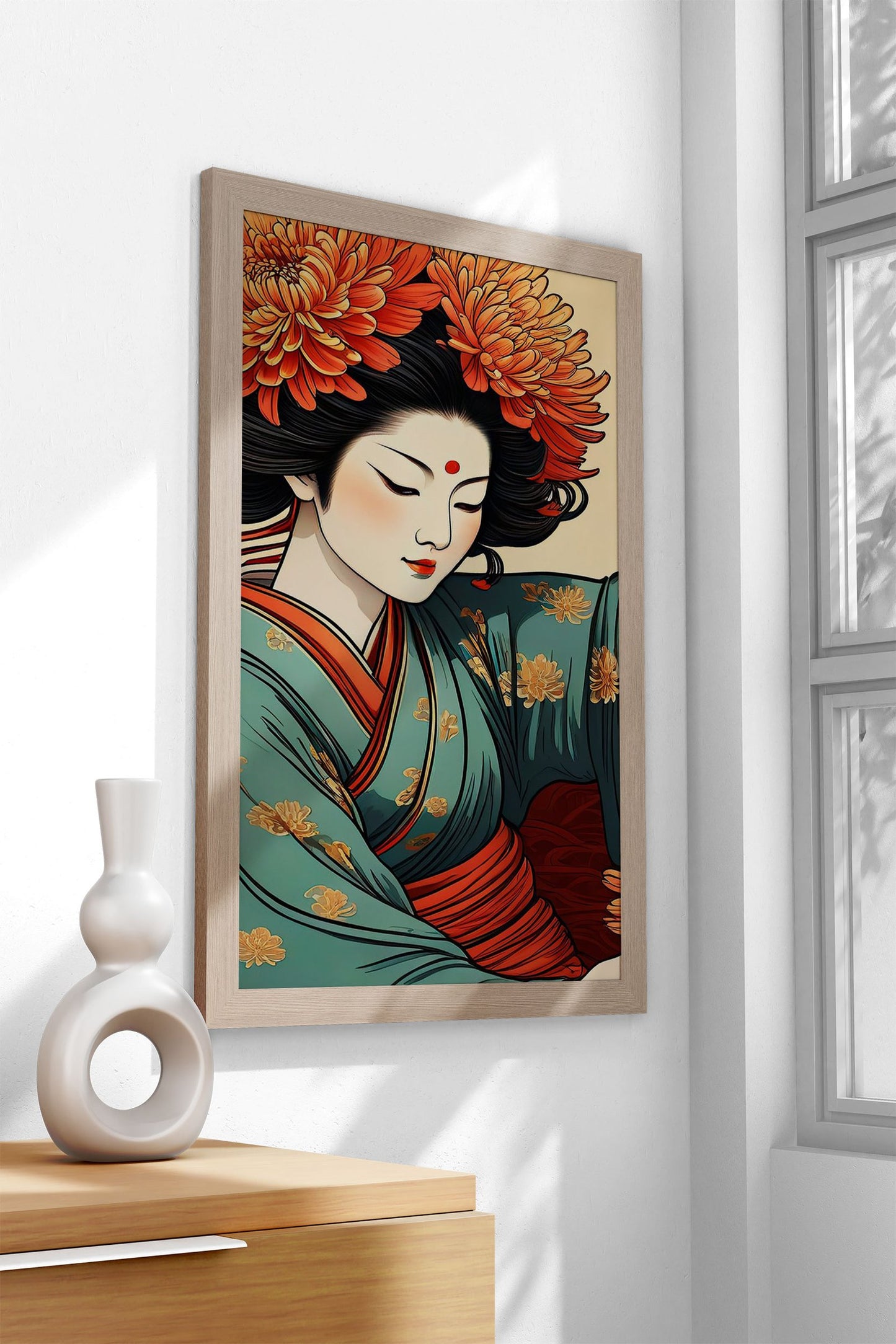 Asian Floral Asian Style Poster | Wall Art for Home & Office | High-Quality Print
