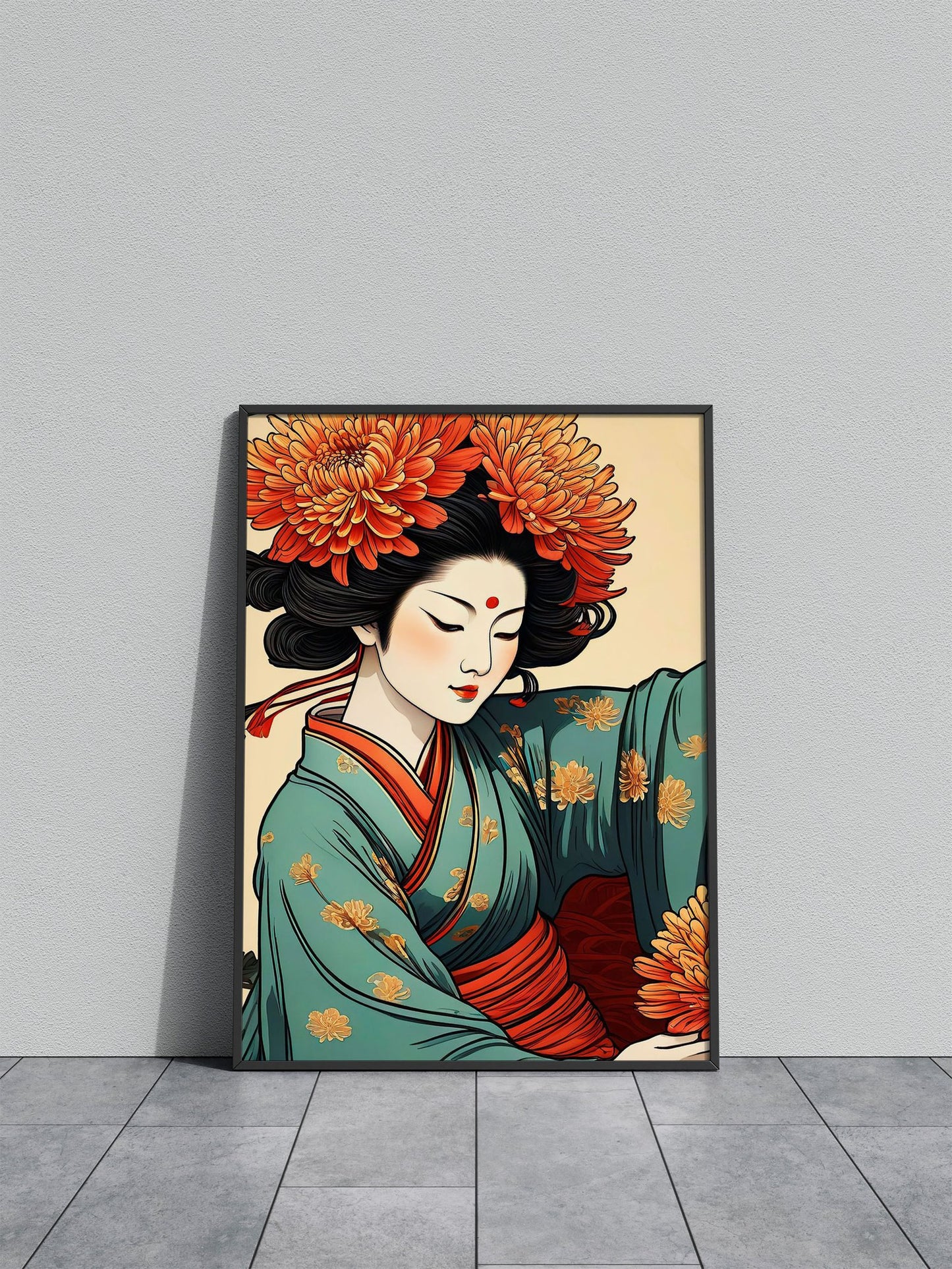 Asian Floral Asian Style Poster | Wall Art for Home & Office | High-Quality Print