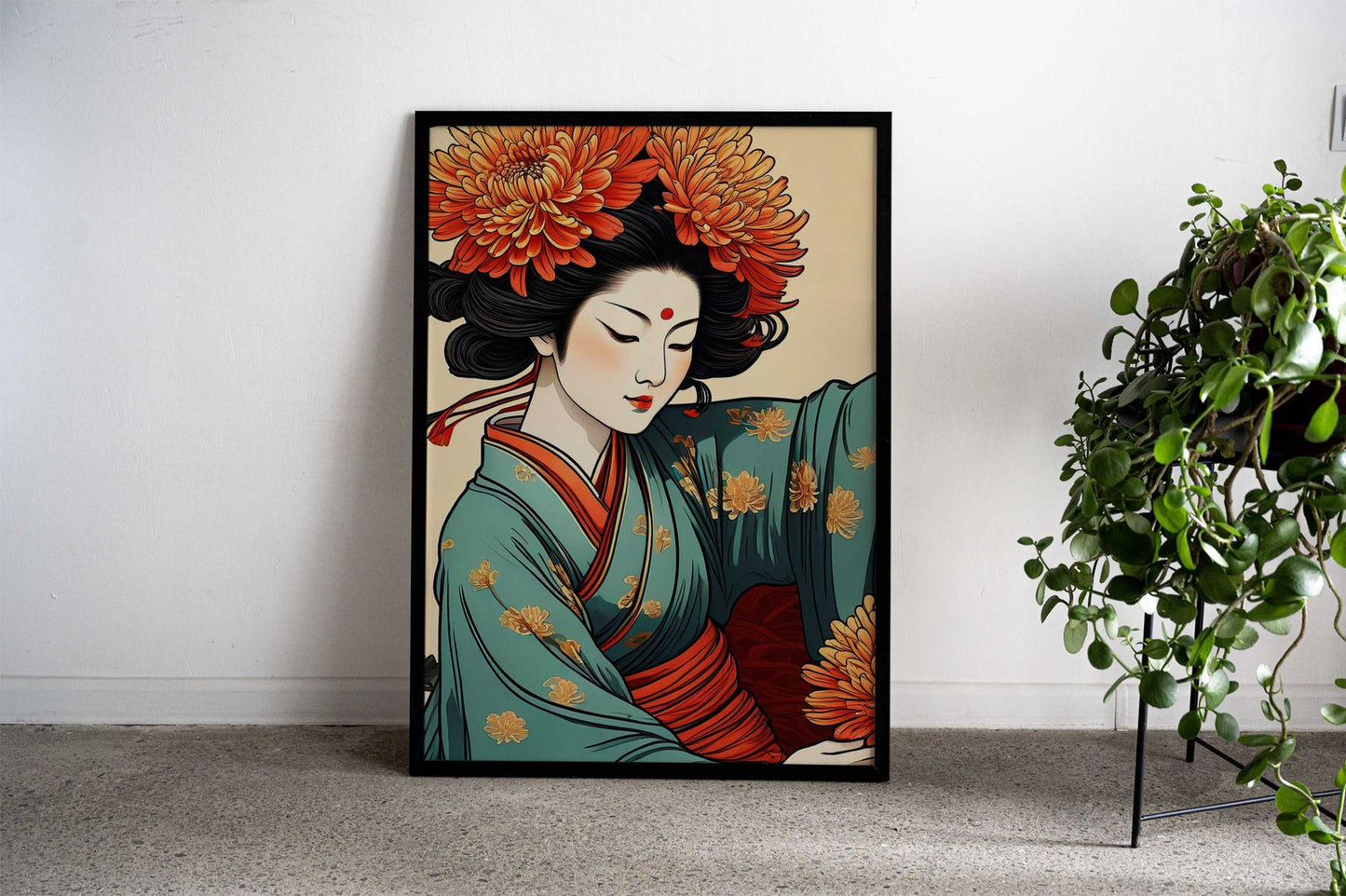 Asian Floral Asian Style Poster | Wall Art for Home & Office | High-Quality Print