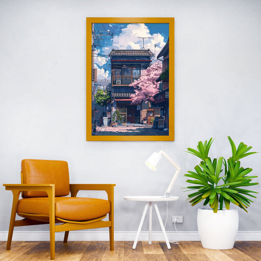 Asian House Anime Asian Style Poster | Wall Art for Home & Office | High-Quality Print