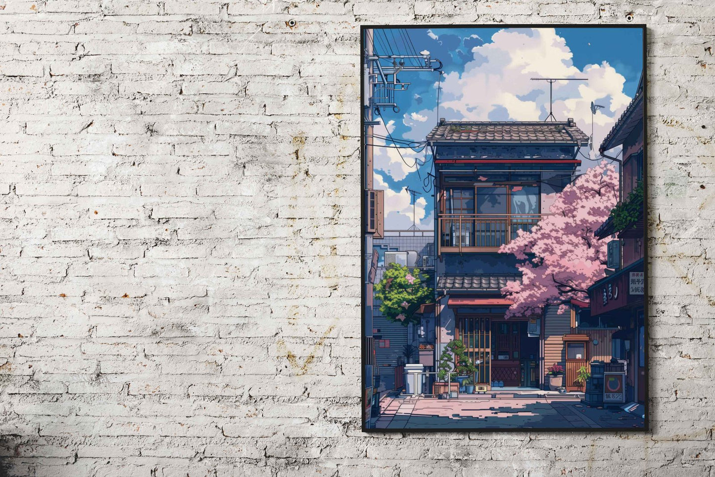 Asian House Anime Asian Style Poster | Wall Art for Home & Office | High-Quality Print