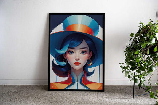 Asian Lady Wall Art Asian Style Poster | Wall Art for Home & Office | High-Quality Print