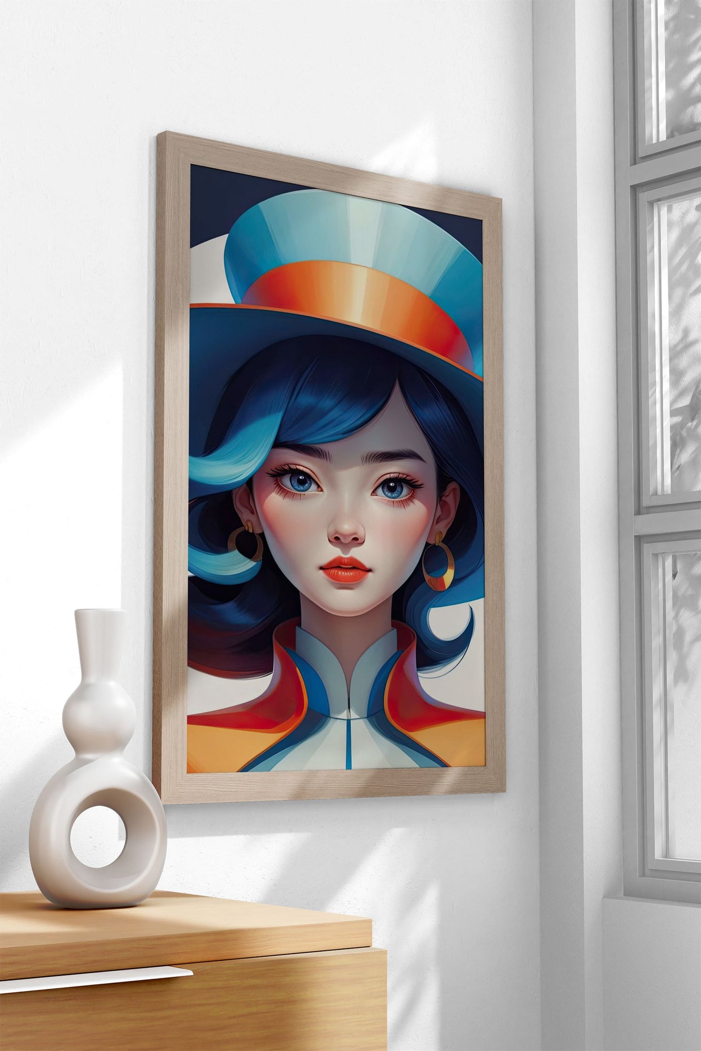 Asian Lady Wall Art Asian Style Poster | Wall Art for Home & Office | High-Quality Print