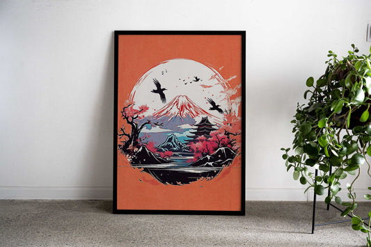 Asian Nature Asian Style Poster | Wall Art for Home & Office | High-Quality Print