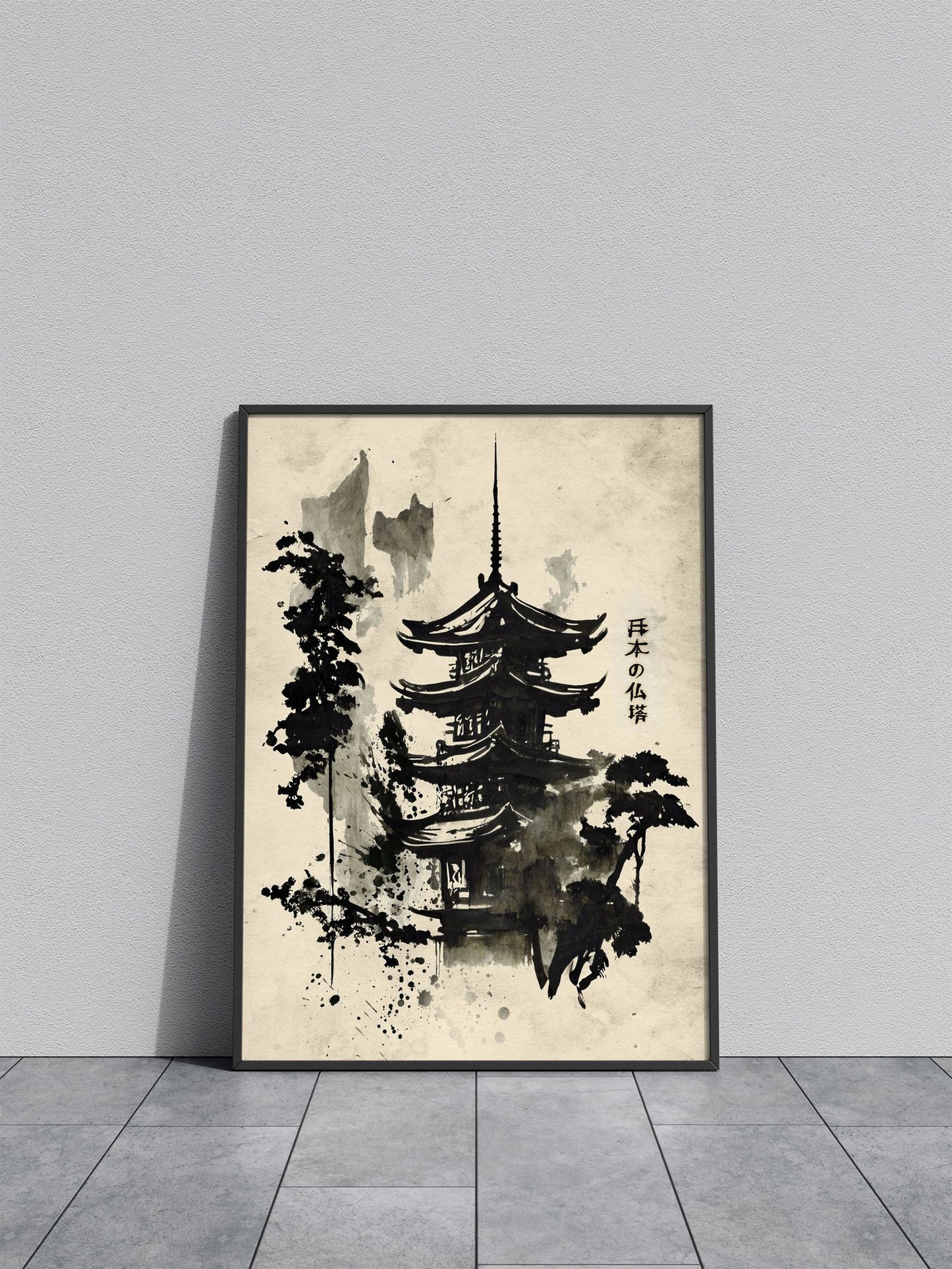 Asian Pagoda Asian Style Poster | Wall Art for Home & Office | High-Quality Print
