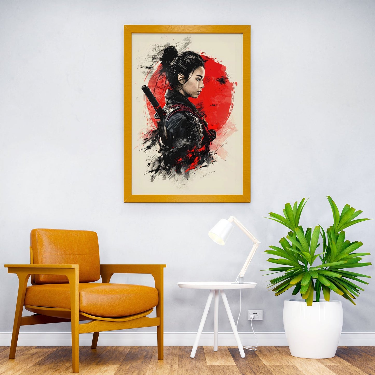 Asian Samurai Warrior Girl Asian Style Poster | Wall Art for Home & Office | High-Quality Print