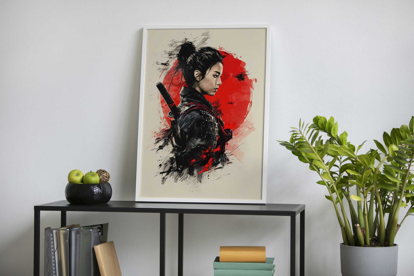 Asian Samurai Warrior Girl Asian Style Poster | Wall Art for Home & Office | High-Quality Print