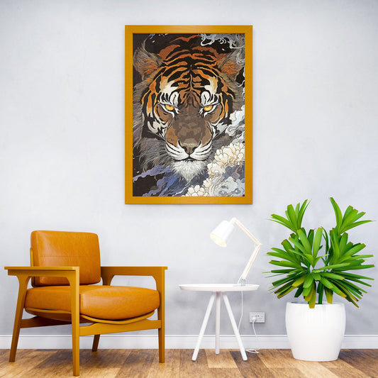 Asian Tiger Asian Style Poster | Wall Art for Home & Office | High-Quality Print