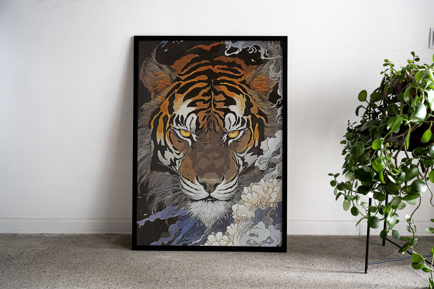 Asian Tiger Asian Style Poster | Wall Art for Home & Office | High-Quality Print