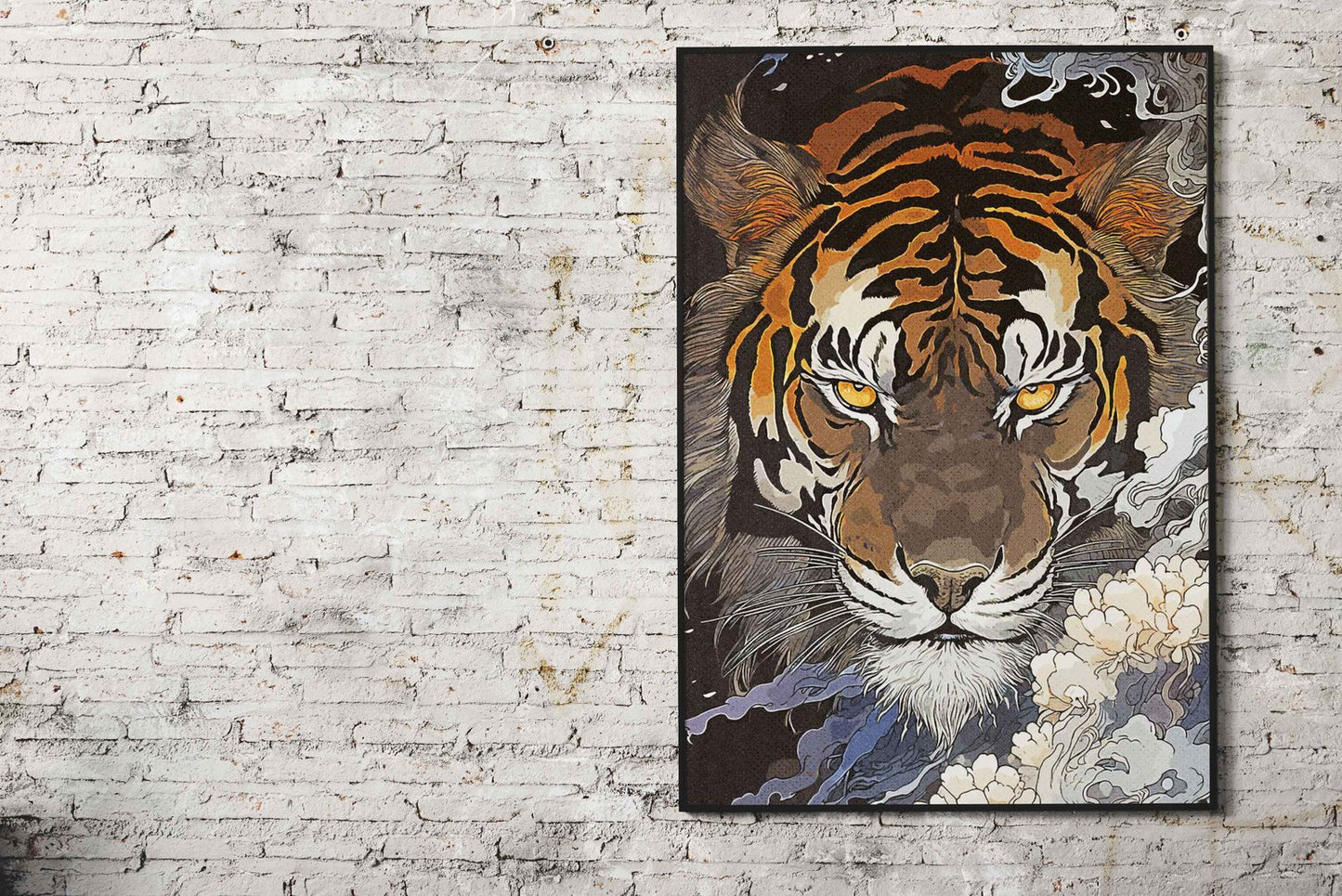 Asian Tiger Asian Style Poster | Wall Art for Home & Office | High-Quality Print