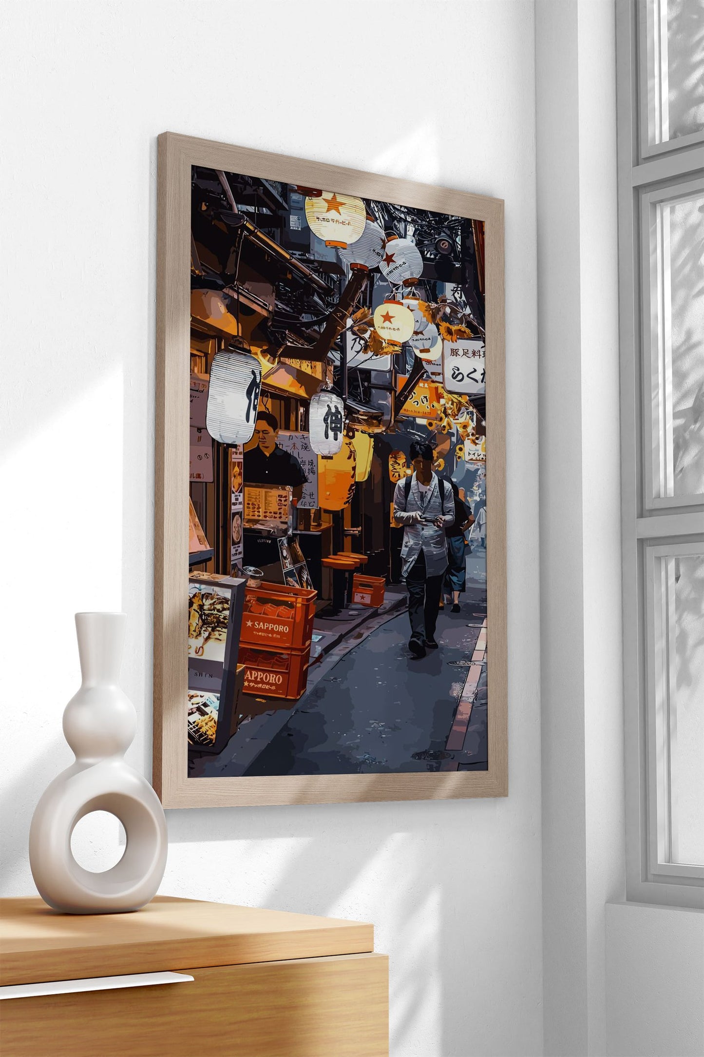 Asian Traditional Market Asian Style Poster | Wall Art for Home & Office | High-Quality Print