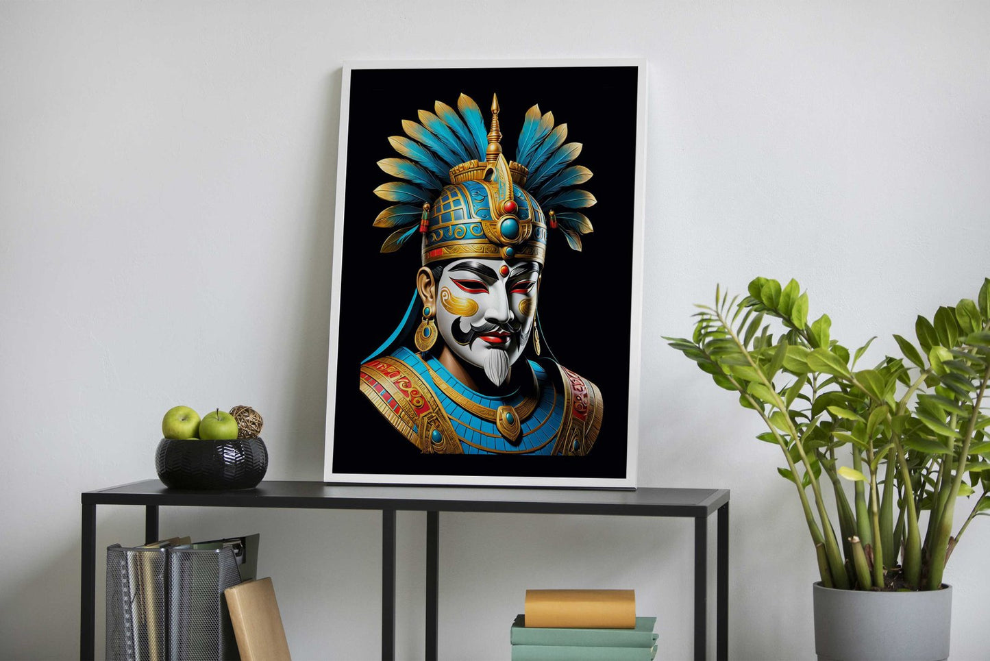 Asian Warrior Bust Asian Style Poster | Wall Art for Home & Office | High-Quality Print