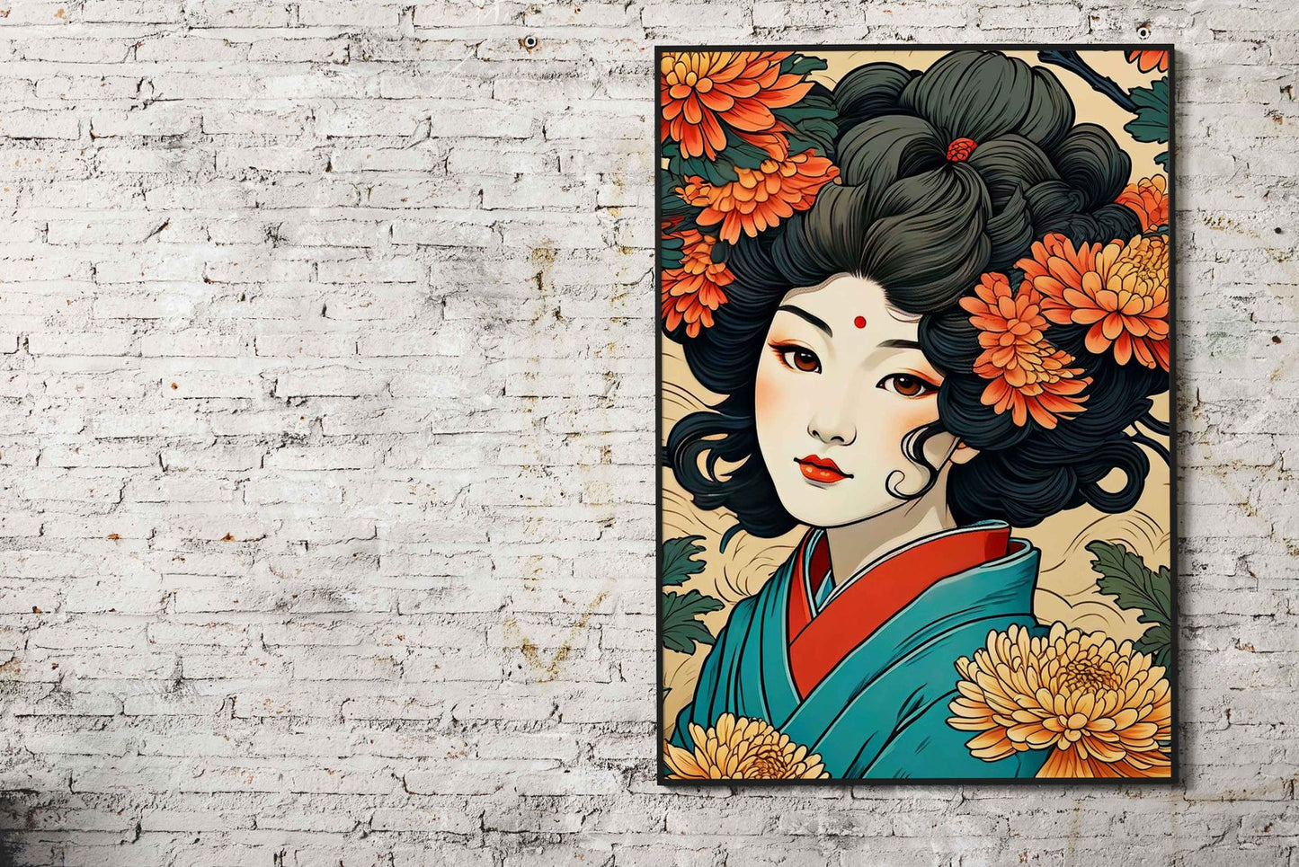 Asian gardener girl Asian Style Poster | Wall Art for Home & Office | High-Quality Print