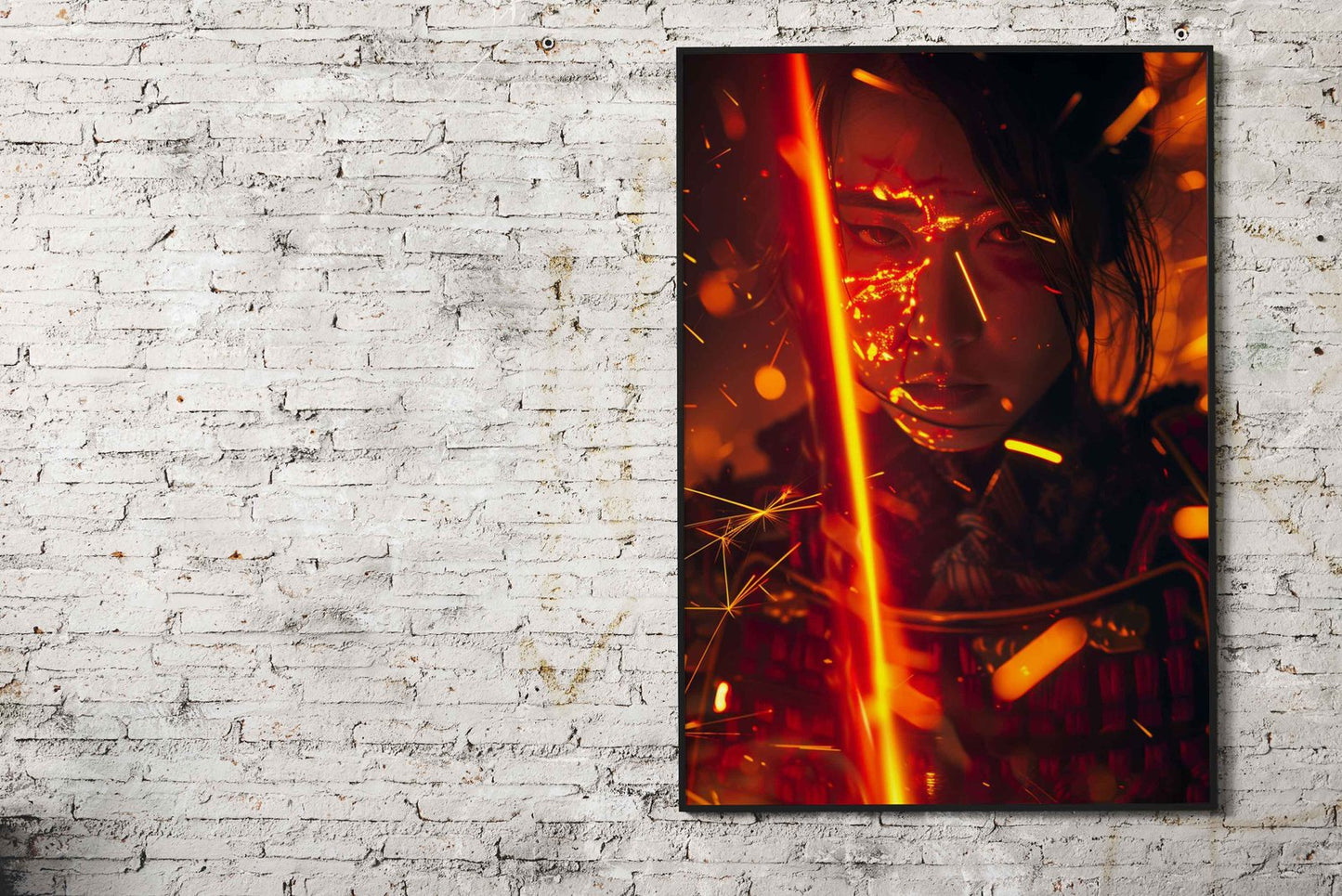 Asian themed Warrior Asian Style Poster | Wall Art for Home & Office | High-Quality Print