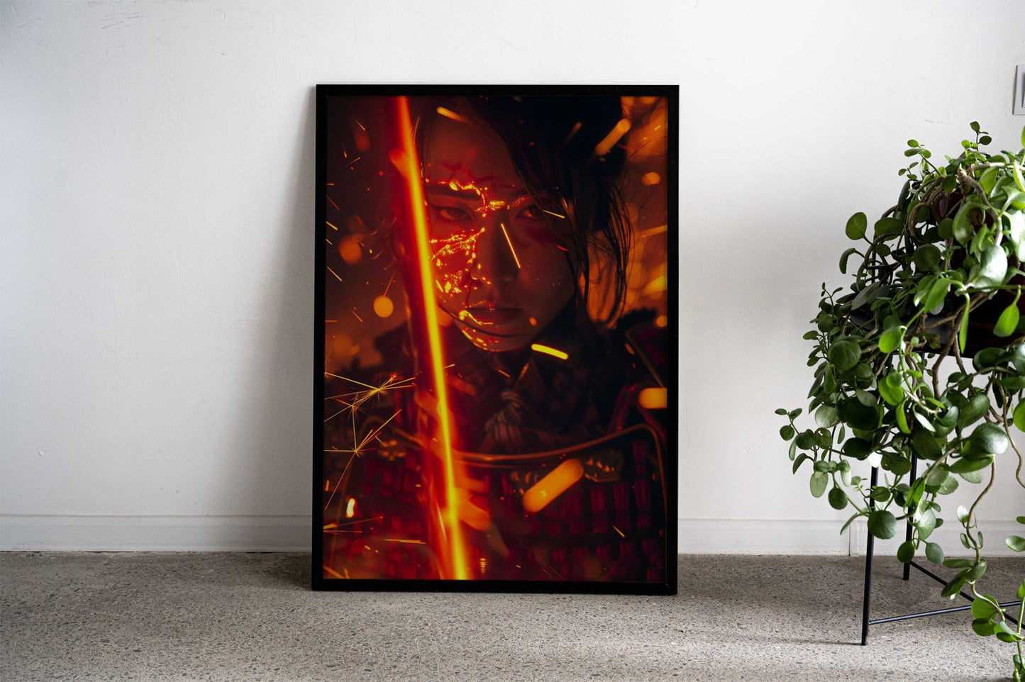 Asian themed Warrior Asian Style Poster | Wall Art for Home & Office | High-Quality Print