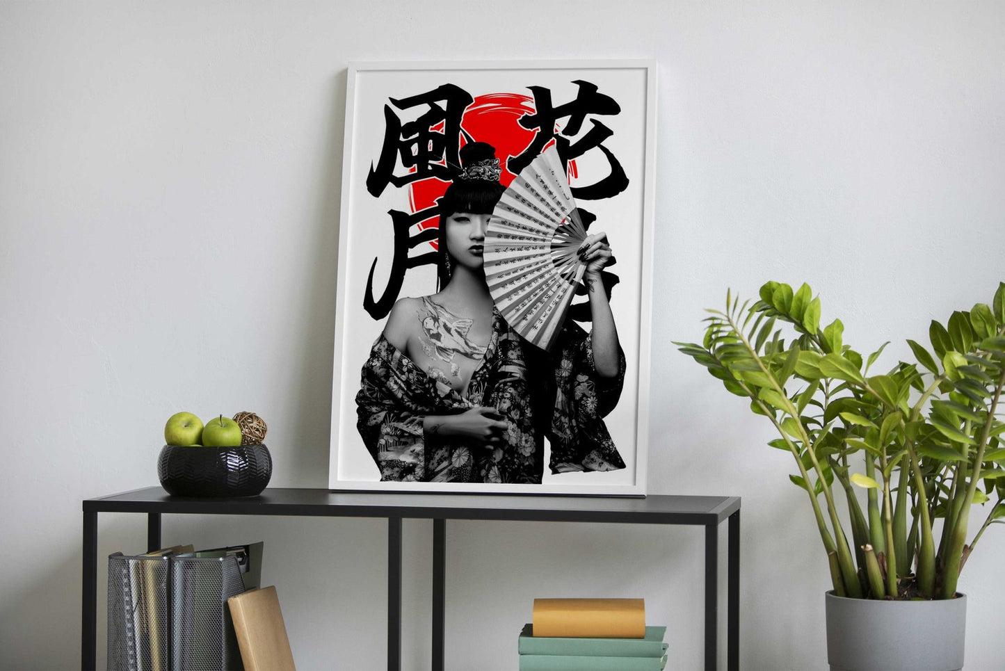 Asian woman fan Asian Style Poster | Wall Art for Home & Office | High-Quality Print