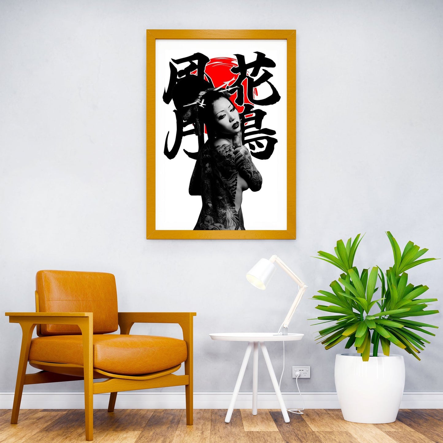 Asian woman tattoo Asian Style Poster | Wall Art for Home & Office | High-Quality Print