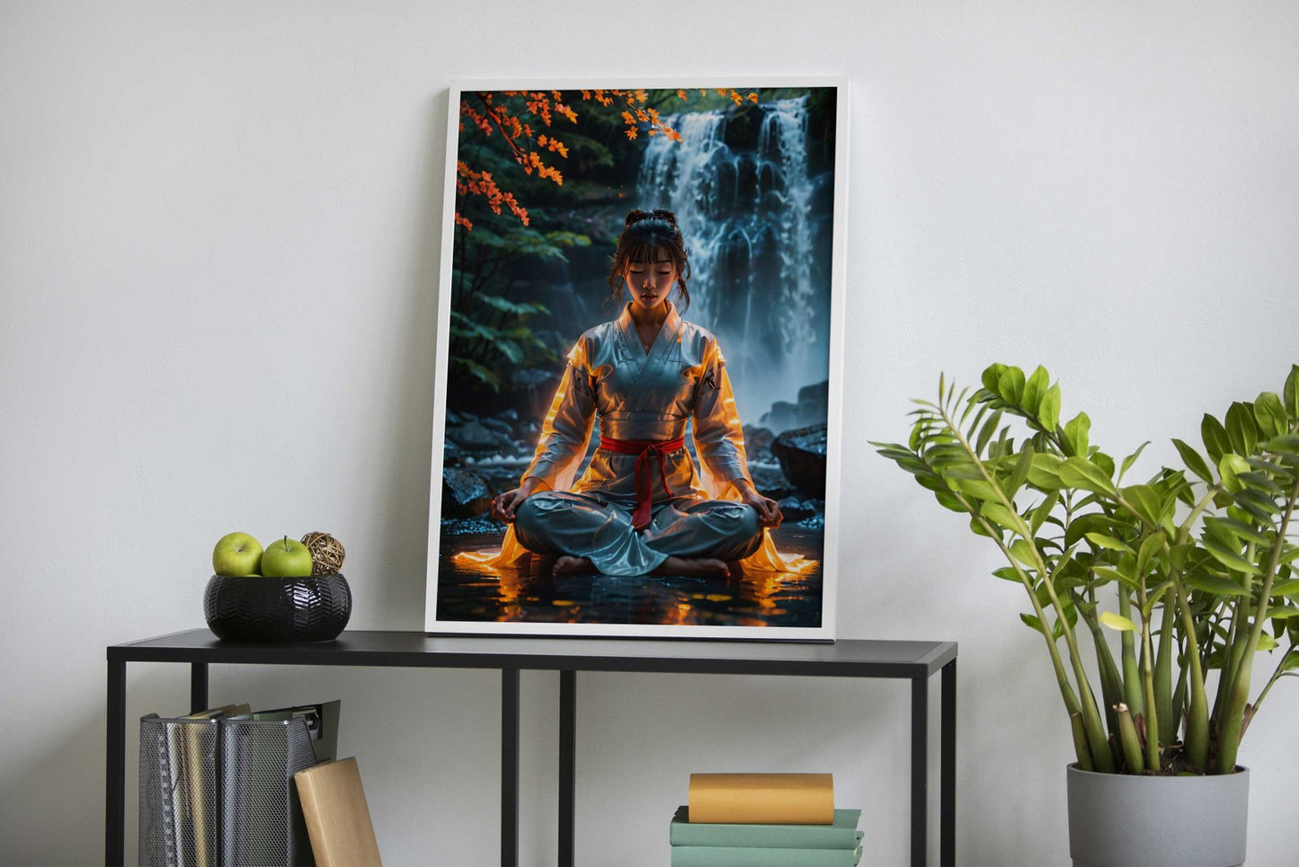 Asian women meditating Asian Style Poster | Wall Art for Home & Office | High-Quality Print