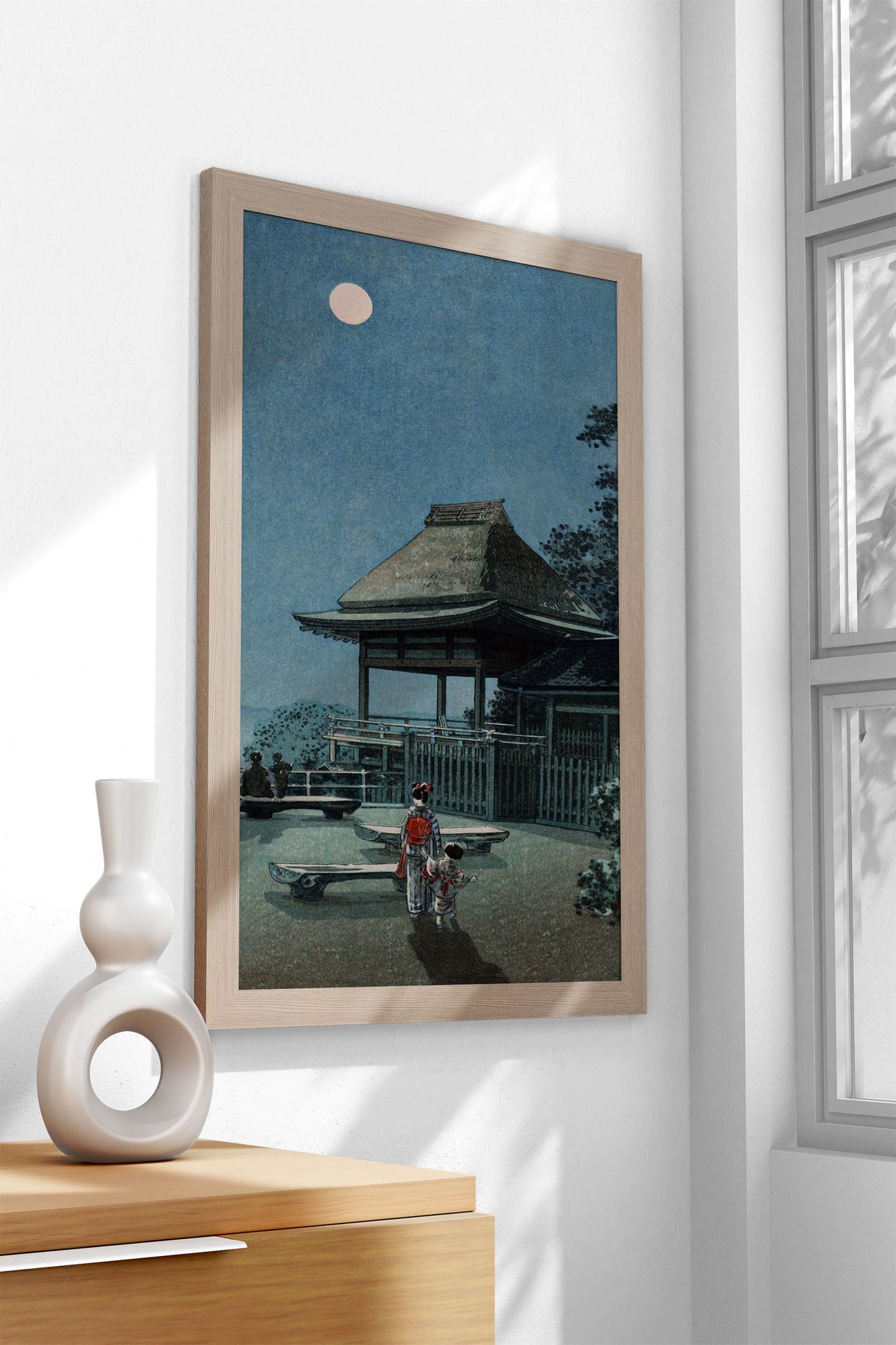 Autumn Moon at Ishiyama Asian Style Poster | Wall Art for Home & Office | High-Quality Print