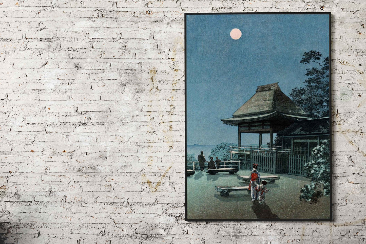 Autumn Moon at Ishiyama Asian Style Poster | Wall Art for Home & Office | High-Quality Print