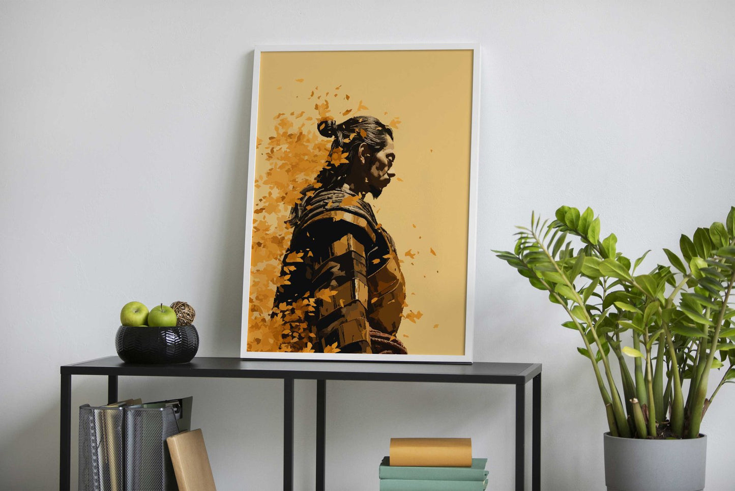 Autumn Samurai Pixel Art Asian Style Poster | Wall Art for Home & Office | High-Quality Print