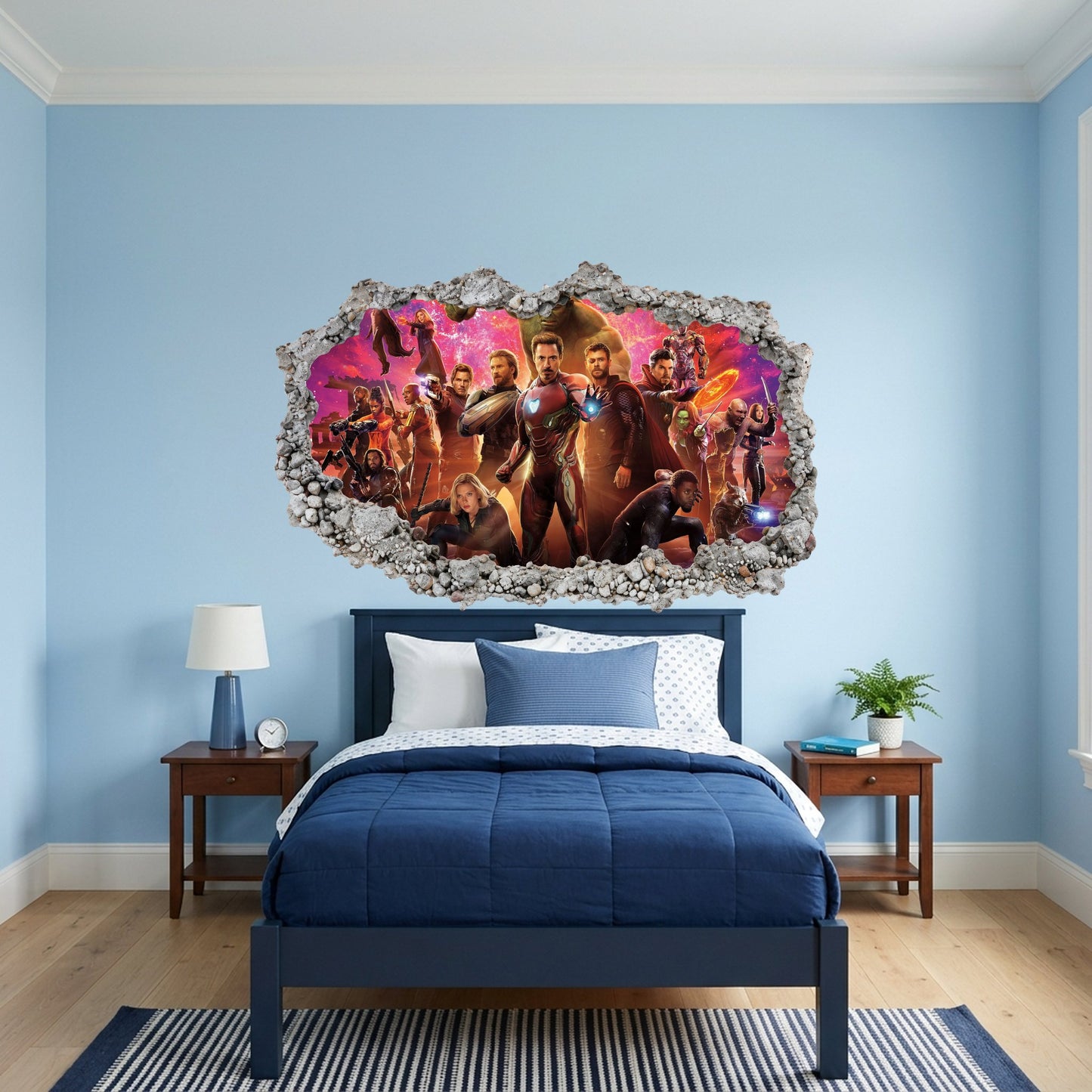 Avengers Endgame Heroes 3D Effect Sticker Bedroom Decor 041