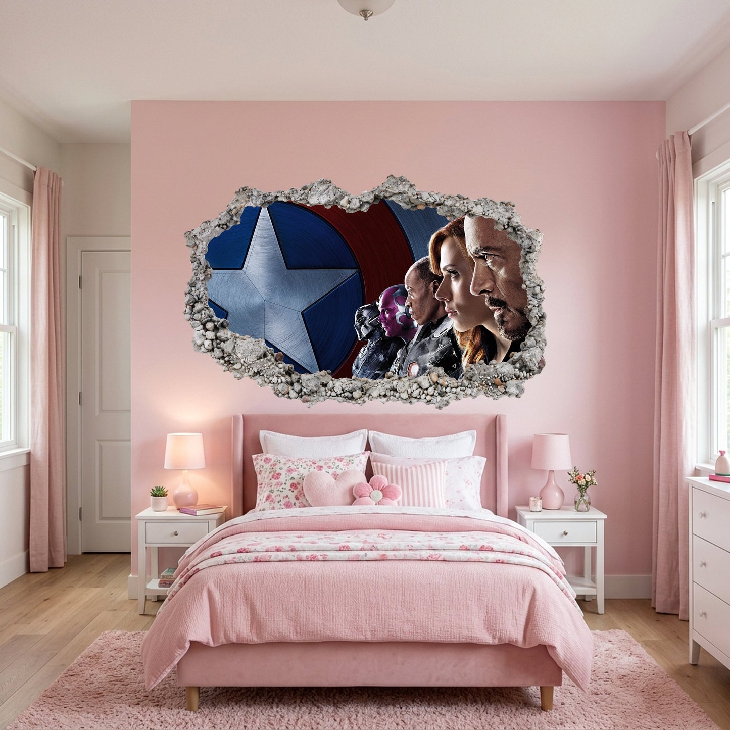 Avengers Endgame Heroes Bedroom Decor Nursery Wall Art 027