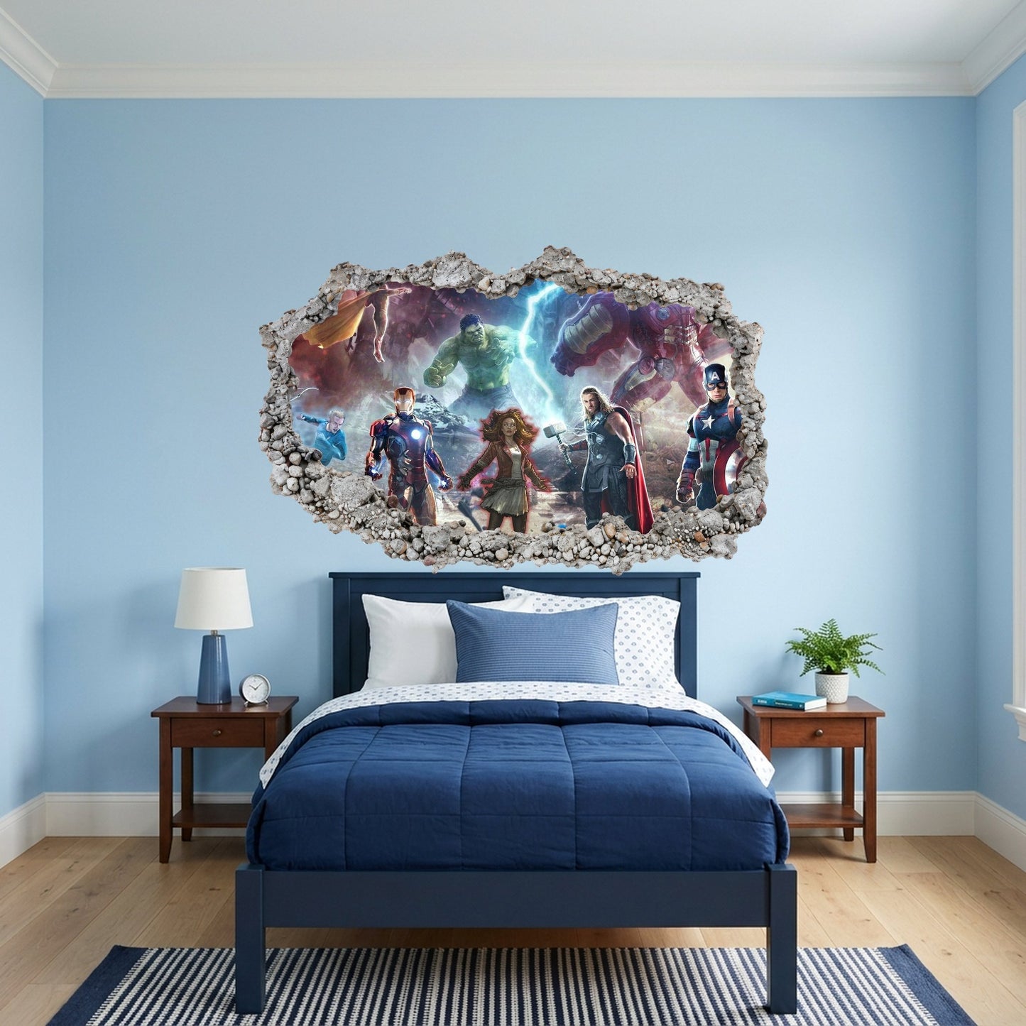Avengers Endgame Heroes Playroom Art Decal Vinyl Mural 001