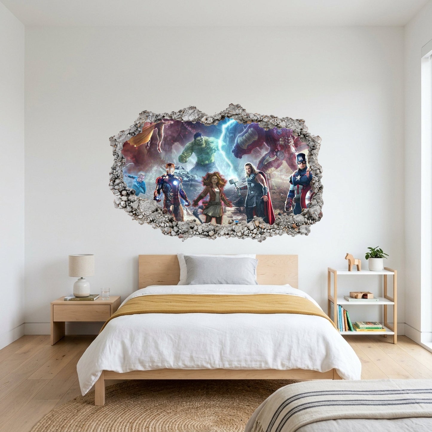 Avengers Endgame Heroes Playroom Art Decal Vinyl Mural 001