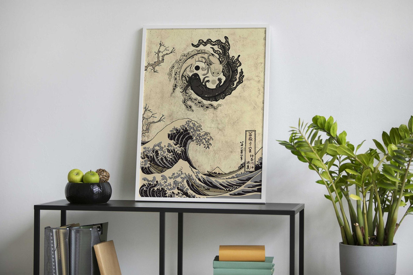 Axolotl koi fish Asian Style Poster | Wall Art for Home & Office | High-Quality Print
