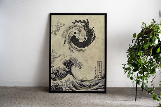 Axolotl koi fish Asian Style Poster | Wall Art for Home & Office | High-Quality Print