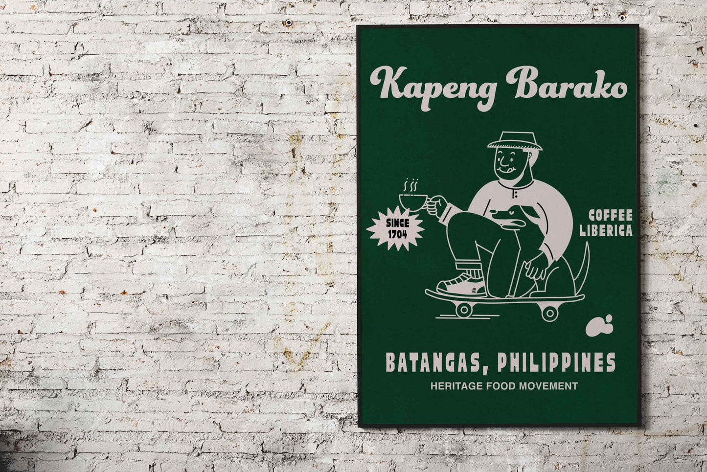 BARAKO COFFEE PHILIPPINES Asian Style Poster | Wall Art for Home & Office | High-Quality Print