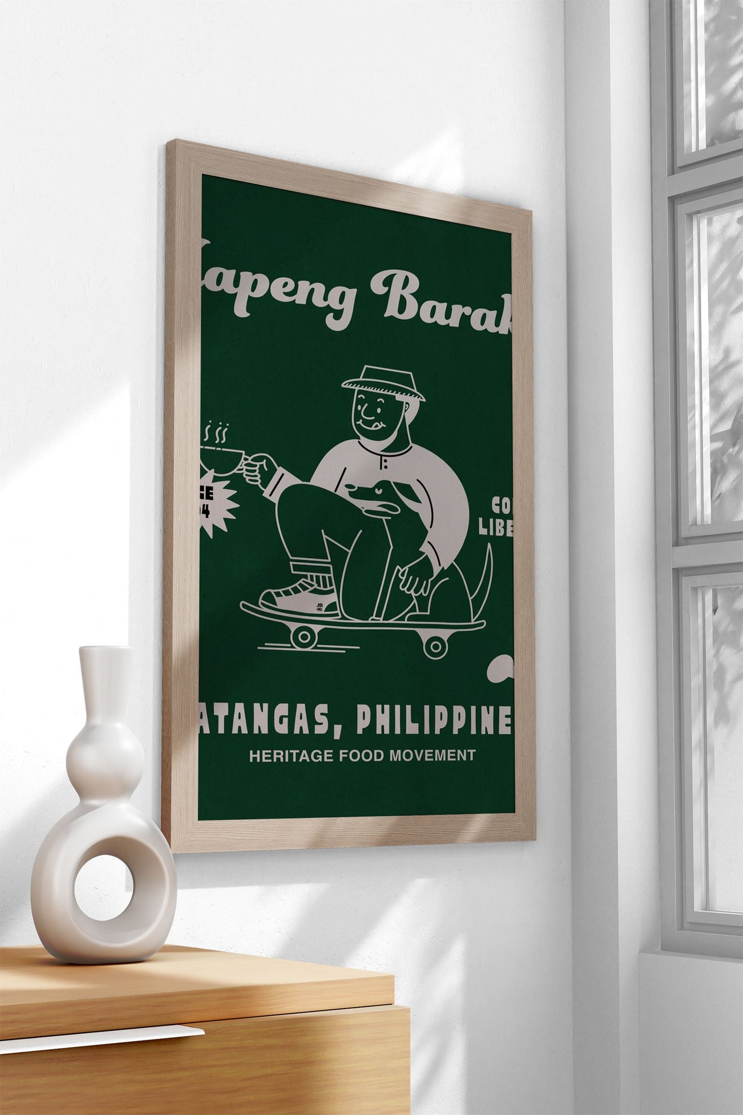 BARAKO COFFEE PHILIPPINES Asian Style Poster | Wall Art for Home & Office | High-Quality Print