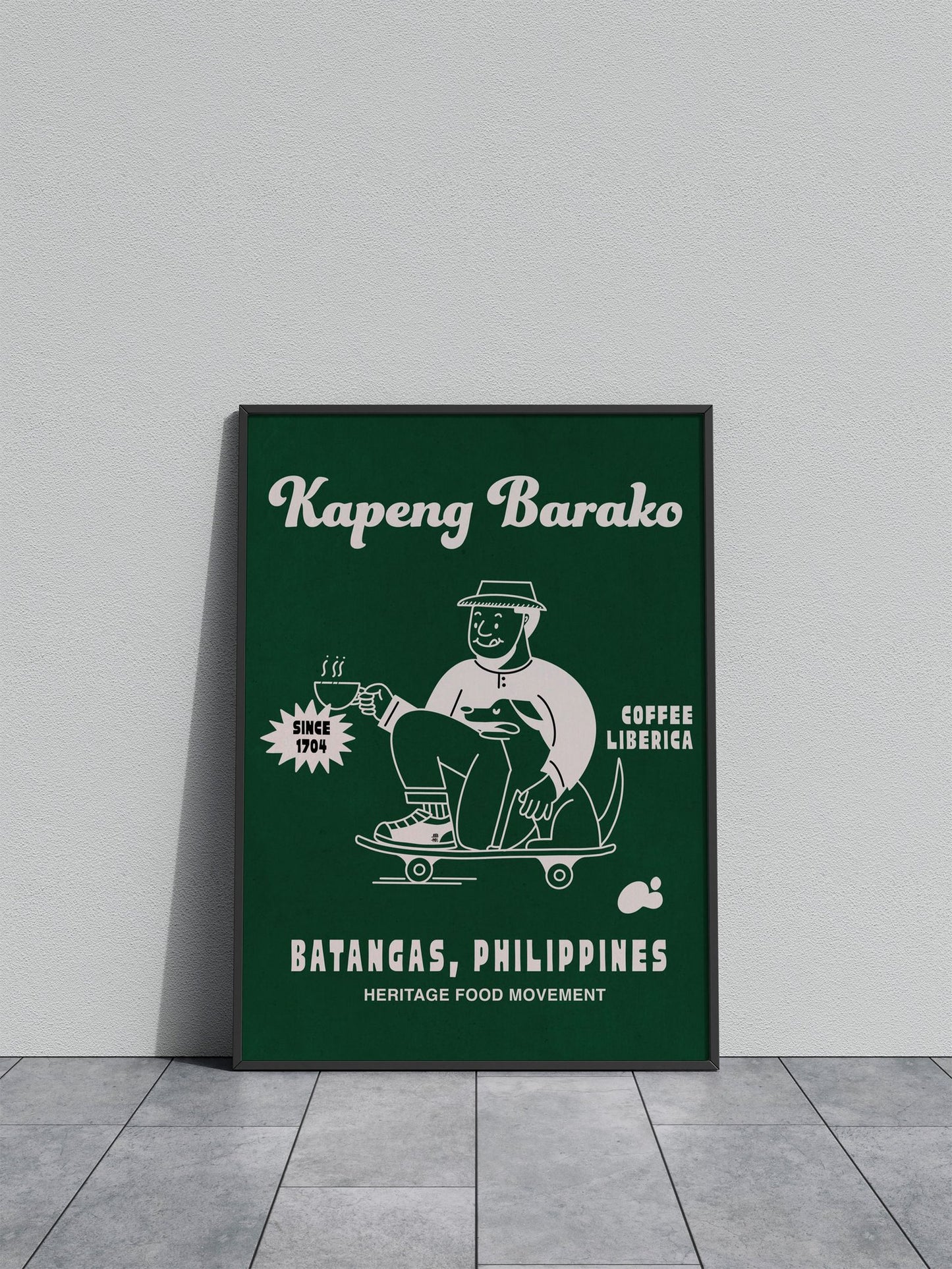 BARAKO COFFEE PHILIPPINES Asian Style Poster | Wall Art for Home & Office | High-Quality Print