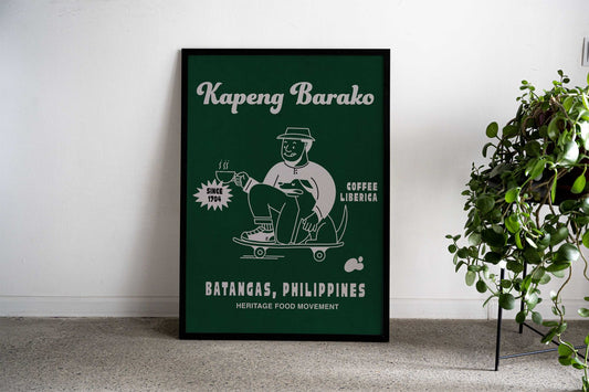 BARAKO COFFEE PHILIPPINES Asian Style Poster | Wall Art for Home & Office | High-Quality Print