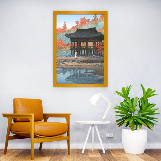 Baekyang Temple of Korea Asian Style Poster | Wall Art for Home & Office | High-Quality Print