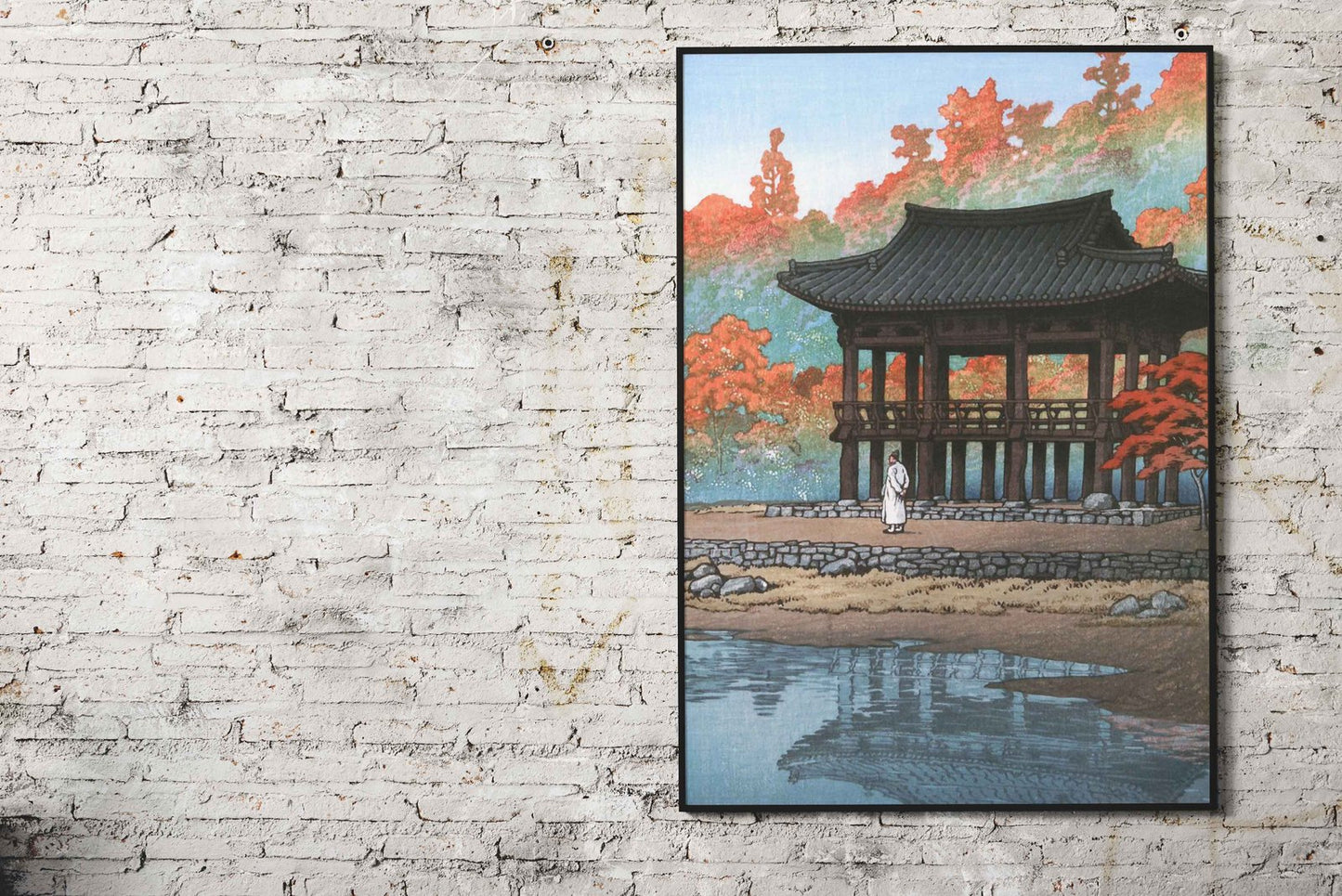 Baekyang Temple of Korea Asian Style Poster | Wall Art for Home & Office | High-Quality Print