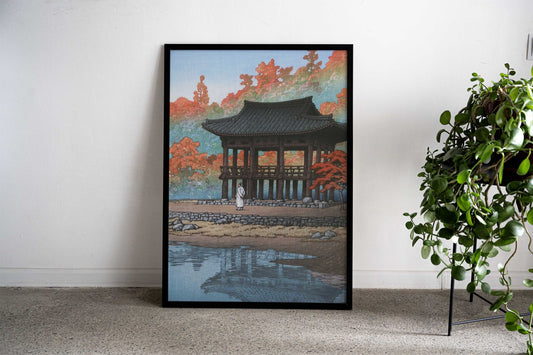 Baekyang Temple of Korea Asian Style Poster | Wall Art for Home & Office | High-Quality Print
