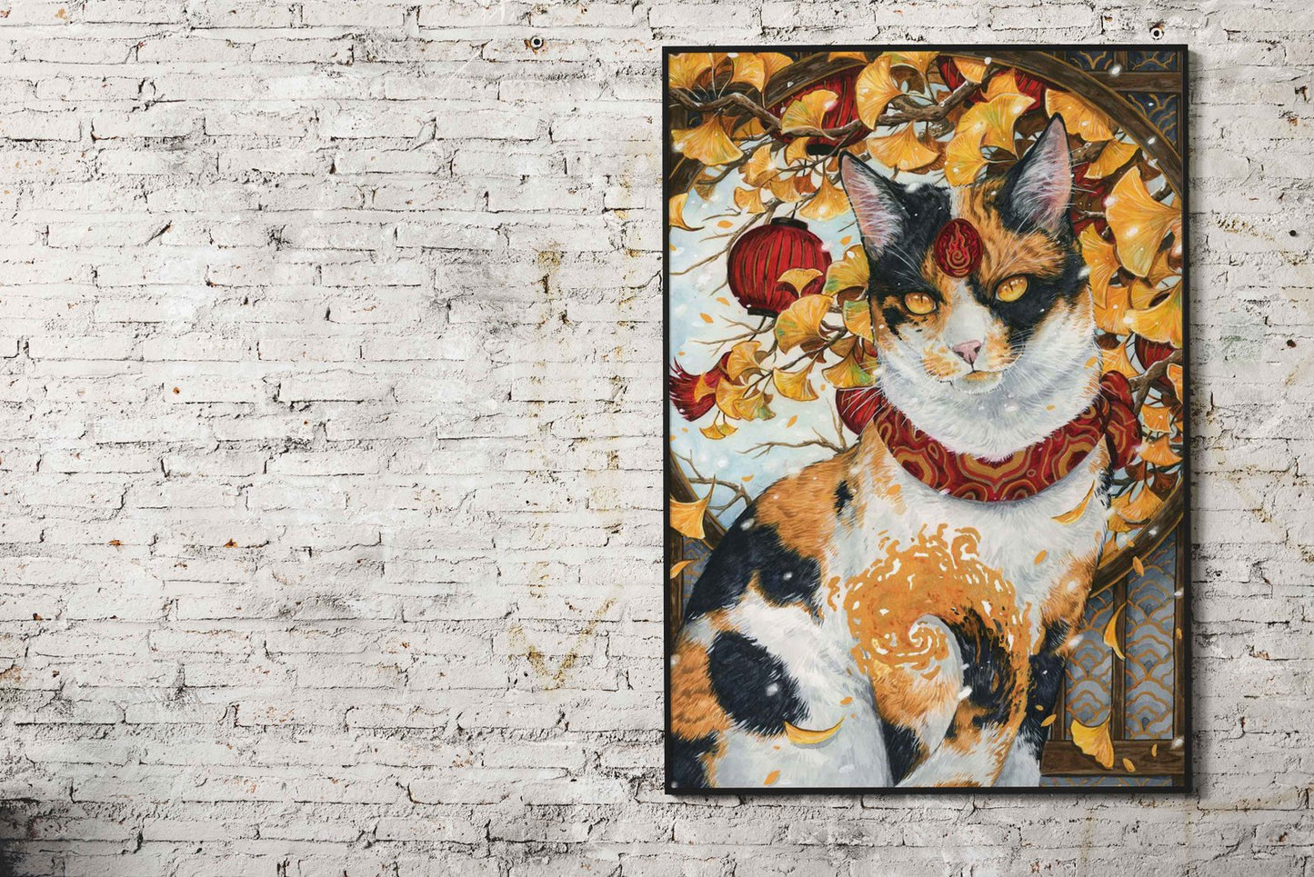 Bakeneko Asian Style Poster | Wall Art for Home & Office | High-Quality Print