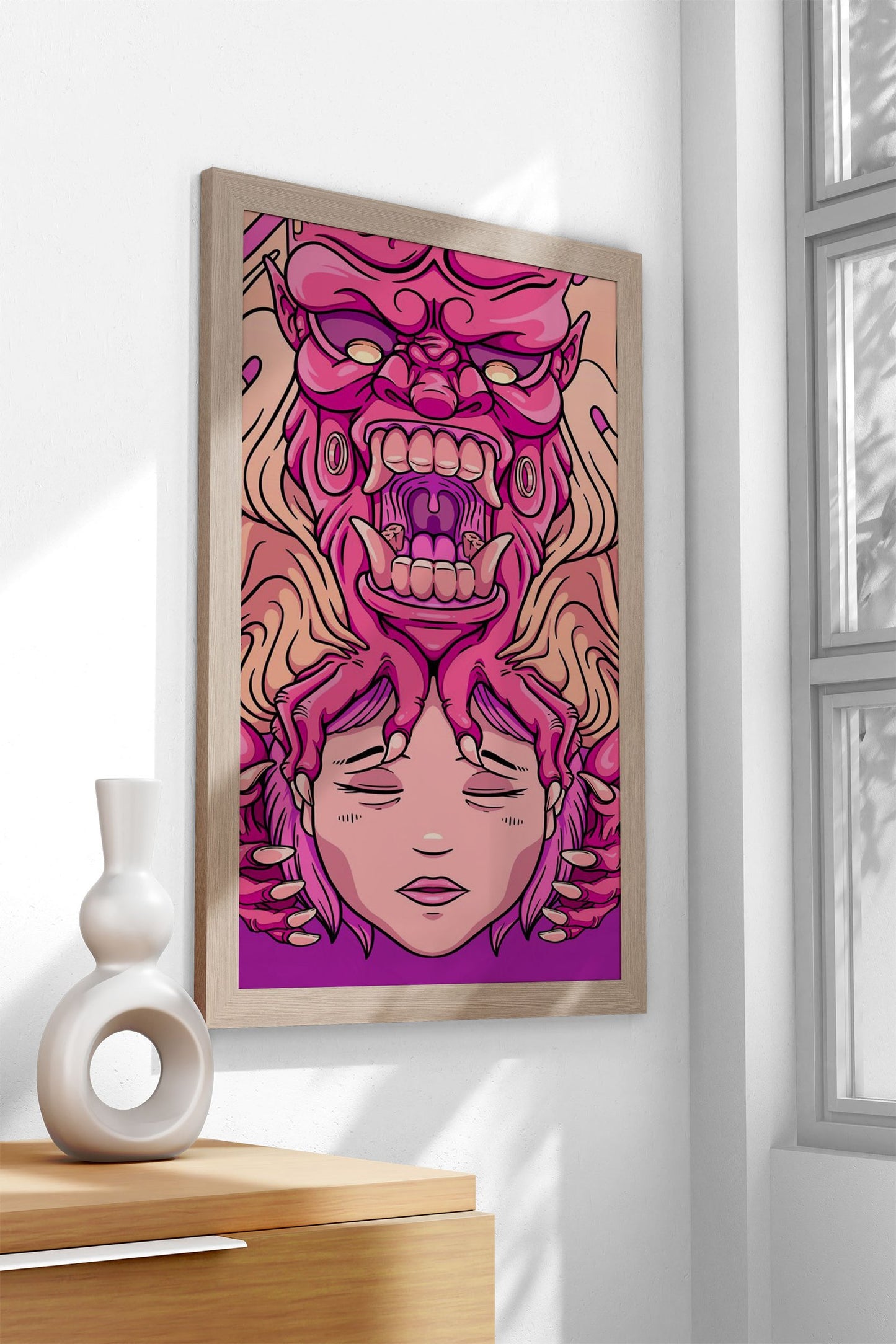 Baku Devour I Asian Style Poster | Wall Art for Home & Office | High-Quality Print