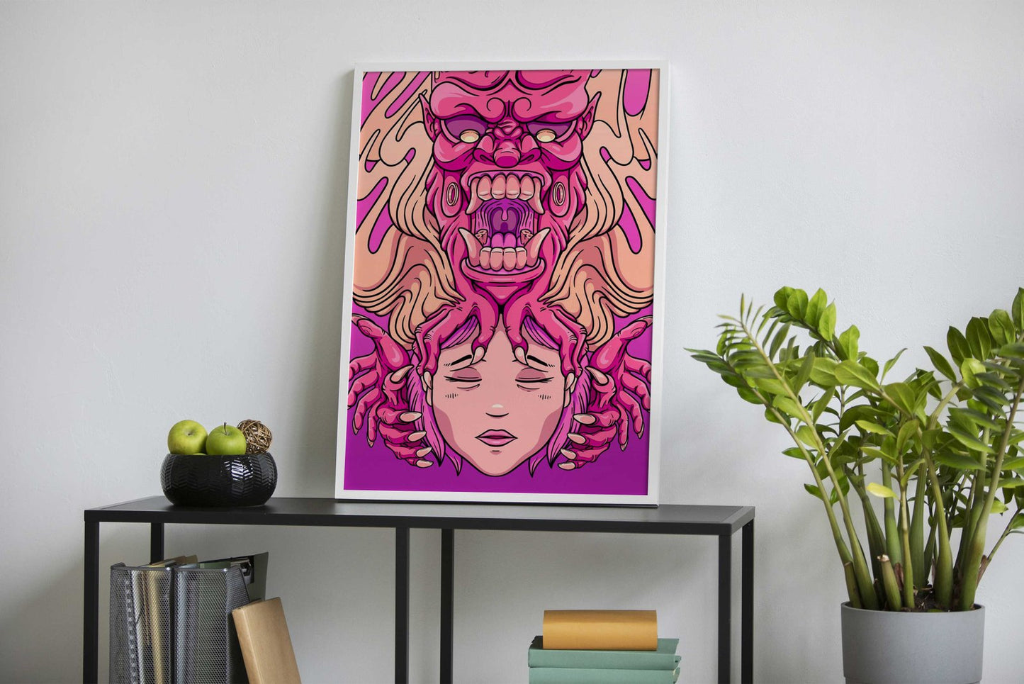 Baku Devour I Asian Style Poster | Wall Art for Home & Office | High-Quality Print