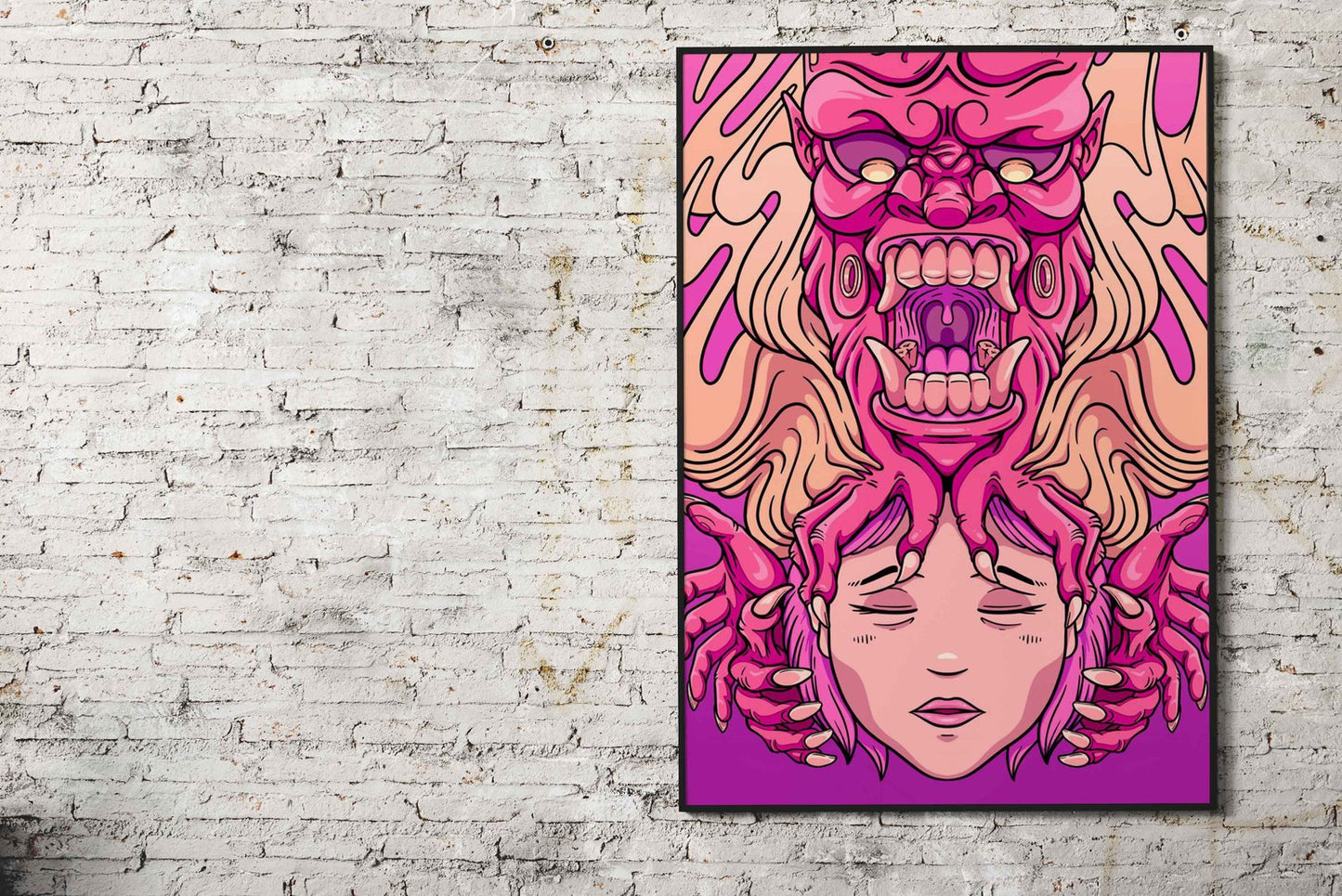 Baku Devour I Asian Style Poster | Wall Art for Home & Office | High-Quality Print