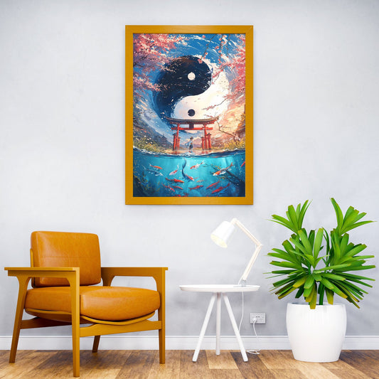 Balance Of The Elements Asian Style Poster | Wall Art for Home & Office | High-Quality Print