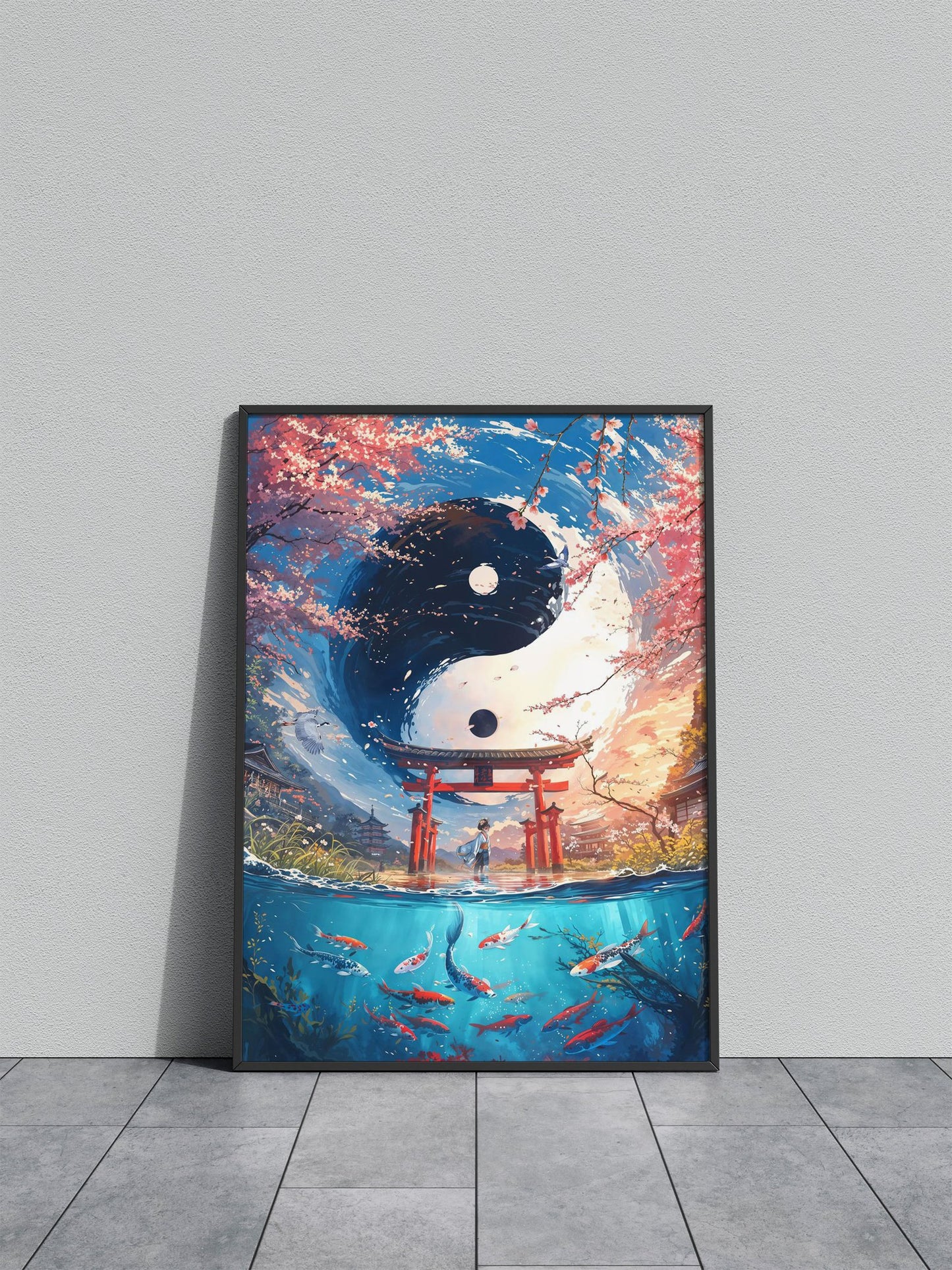 Balance Of The Elements Asian Style Poster | Wall Art for Home & Office | High-Quality Print