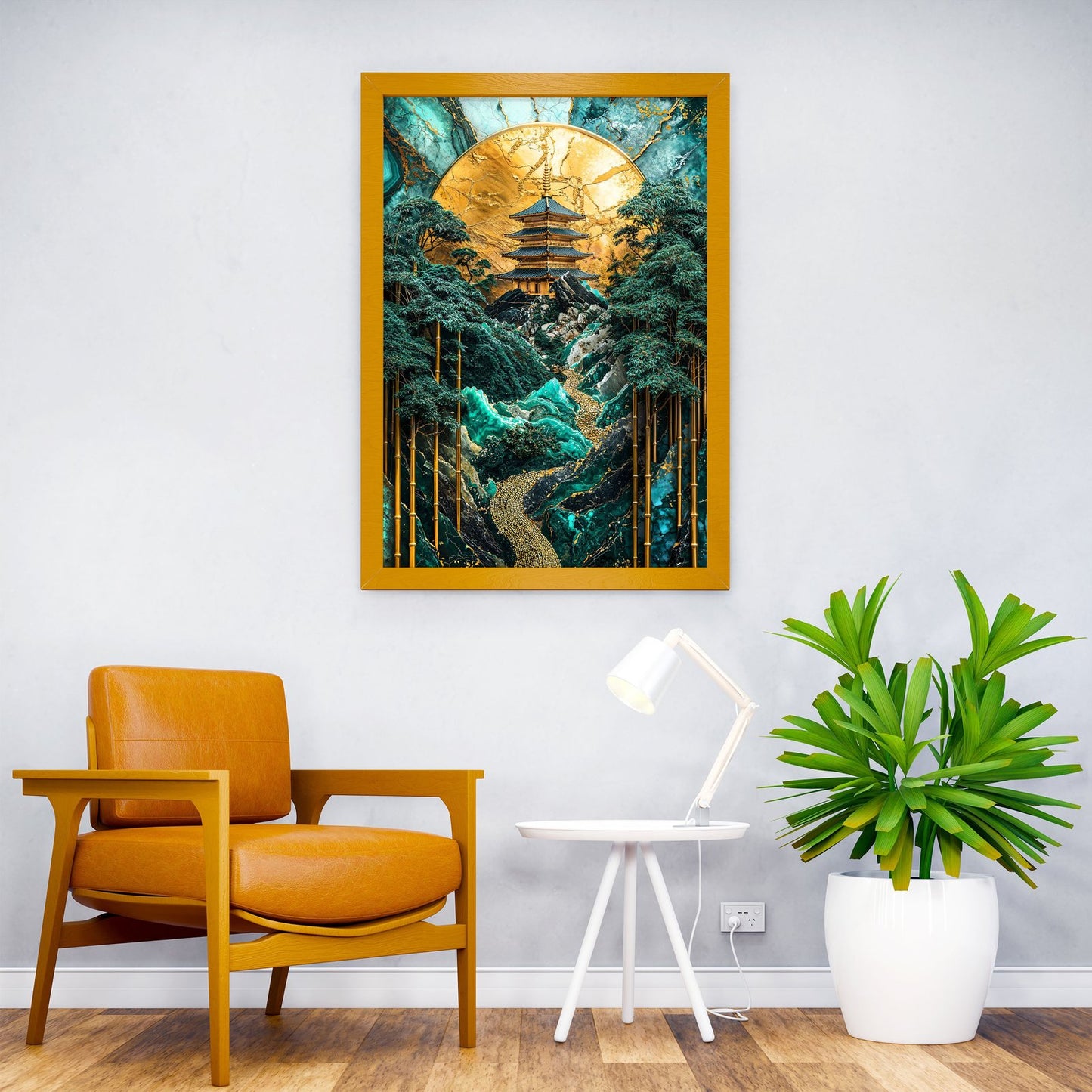 Bamboo Grove Temple Art Asian Style Poster | Wall Art for Home & Office | High-Quality Print